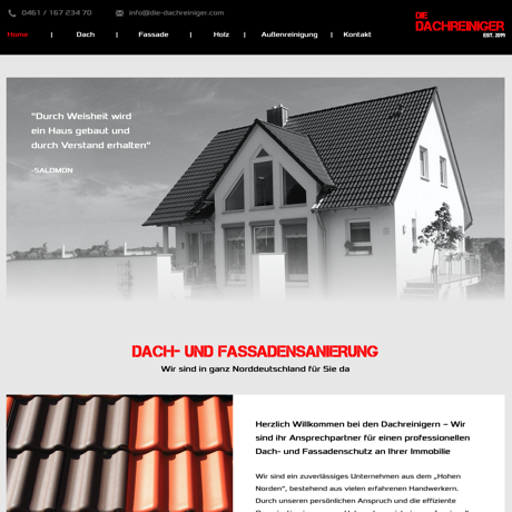Homepage Referenz: Die Dachreiniger