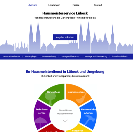 Webseite Referenz: Hausmeister Lübeck